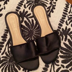 Chinese Laundry satin slides